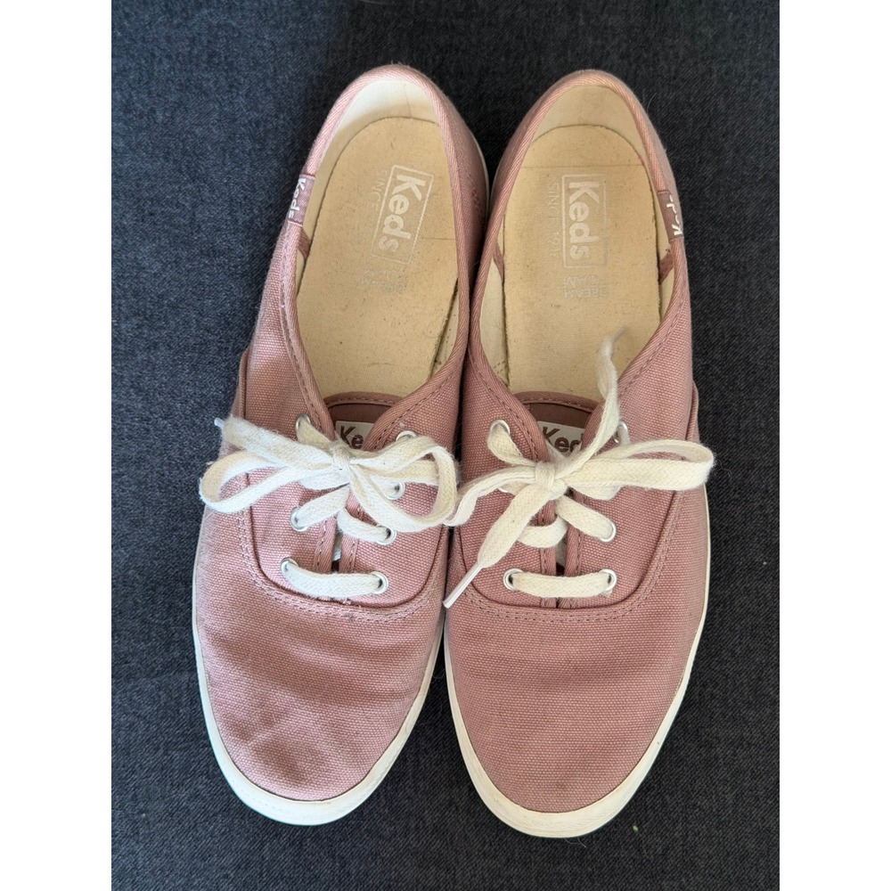 Keds Champion Rose Pink Canvas Lace Up Sneakers WF61136 Womens 7.5
